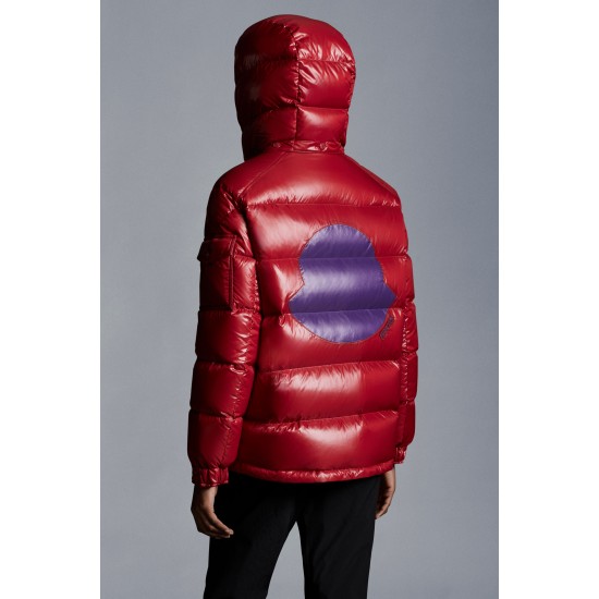 2022 Moncler Fustet Short Down Jacket Women Hooded Down Puffer Coat Winter Outerwear Red