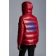 2022 Moncler Fustet Short Down Jacket Women Hooded Down Puffer Coat Winter Outerwear Red