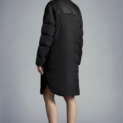 2022 Moncler Gaudine Parka Hooded Long Down Jacket Women Down Puffer Coat Winter Outerwear Black