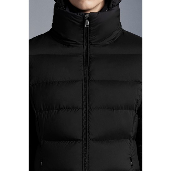 2022 Moncler Gie Parka Long Down Jacket Women Hooded Down Puffer Coat Winter Outerwear Black