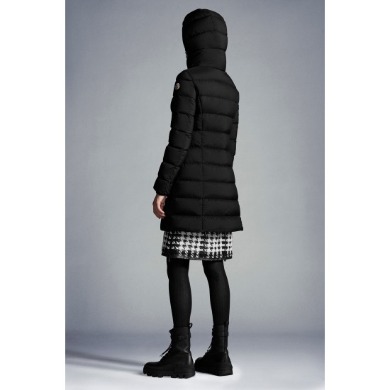 2022 Moncler Gie Parka Long Down Jacket Women Hooded Down Puffer Coat Winter Outerwear Black