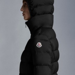 2022 Moncler Gie Parka Long Down Jacket Women Hooded Down Puffer Coat Winter Outerwear Black