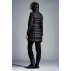 2022 Moncler Hermifur Parka Fur Hooded Collar Long Down Jacket Women Down Puffer Coat Winter Outerwear Black