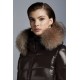 2022 Moncler Hudson Parka Long Down Jacket Women Down Puffer Coat Winter Outerwear Dark Grey