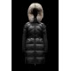 2022 Moncler Lalteron Parka Fur Collar Hooded Long Down Jacket Women Down Puffer Coat Winter Outerwear Black