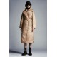 2022 Moncler Lauzee Parka Long Down Jacket Women Down Puffer Coat Winter Outerwear Sand Beige