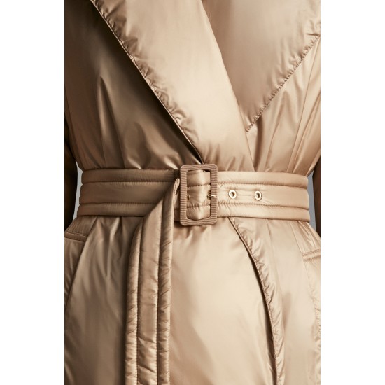 2022 Moncler Lauzee Parka Long Down Jacket Women Down Puffer Coat Winter Outerwear Sand Beige