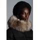 2022 Moncler Marrionnier Parka Fur Hooded Collar Long Down Jacket Women Down Puffer Coat Winter Outerwear Black