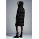 2022 Moncler Marrionnier Parka Fur Hooded Collar Long Down Jacket Women Down Puffer Coat Winter Outerwear Black