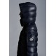 2022 Moncler Moka Hooded Long Down Jacket Women Down Puffer Coat Winter Outerwear Night Blue