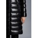 2022 Moncler Moka Parka Hooded Long Down Jacket Women Down Puffer Coat Winter Outerwear Black