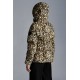 2022 Moncler Parana Short Down Jacket Women Down Puffer Coat Winter Outerwear Animal Print