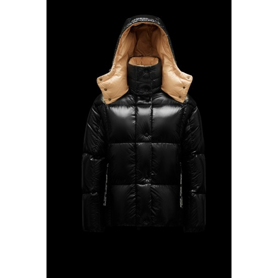 2022 Moncler Parana Short Down Jacket Women Down Puffer Coat Winter Outerwear Black