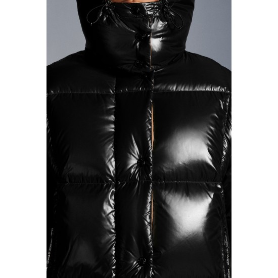 2022 Moncler Parana Short Down Jacket Women Down Puffer Coat Winter Outerwear Black