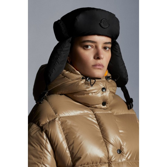 2022 Moncler Parana Short Down Jacket Women Down Puffer Coat Winter Outerwear Natural Camel Beige