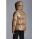 2022 Moncler Parana Short Down Jacket Women Down Puffer Coat Winter Outerwear Natural Camel Beige