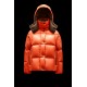 2022 Moncler Parana Short Down Jacket Women Down Puffer Coat Winter Outerwear Orange