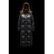 2022 Moncler Parnaiba Parka Long Down Jacket Women Hooded Down Puffer Coat Winter Outerwear Black