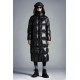 2022 Moncler Parnaiba Parka Long Down Jacket Women Hooded Down Puffer Coat Winter Outerwear Black