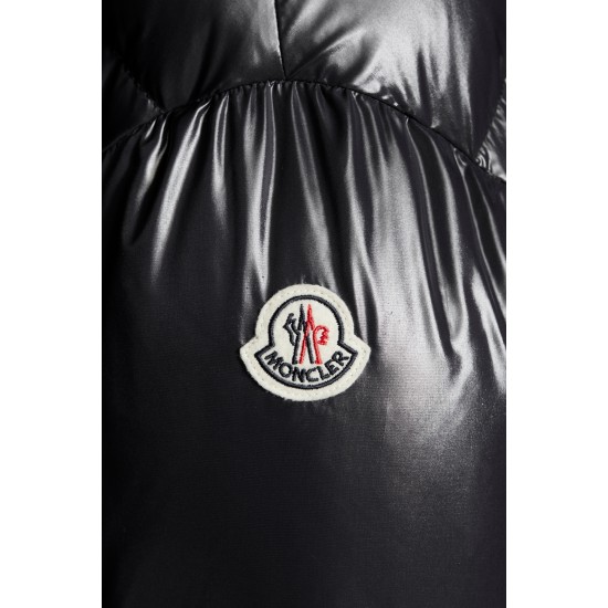 2022 Moncler Parnaiba Parka Long Down Jacket Women Hooded Down Puffer Coat Winter Outerwear Black