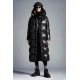 2022 Moncler Parnaiba Parka Long Down Jacket Women Hooded Down Puffer Coat Winter Outerwear Black