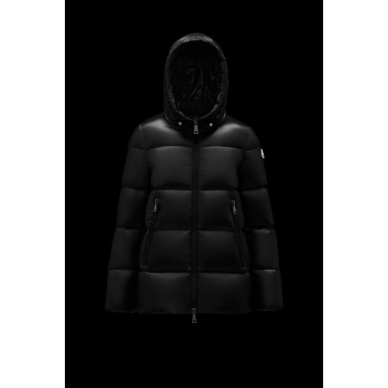 2022 Moncler Seritte Parka Short Down Jacket Women Down Puffer Coat Winter Outerwear Black