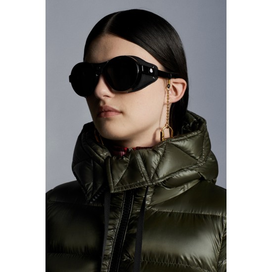 2022 Moncler Suyen Parka Long Down Jacket Women Down Puffer Coat Winter Outerwear Army Green