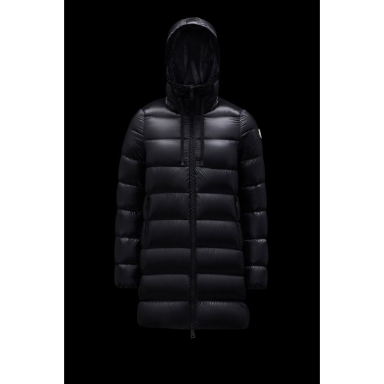 2022 Moncler Suyen Parka Long Down Jacket Women Down Puffer Coat Winter Outerwear Black