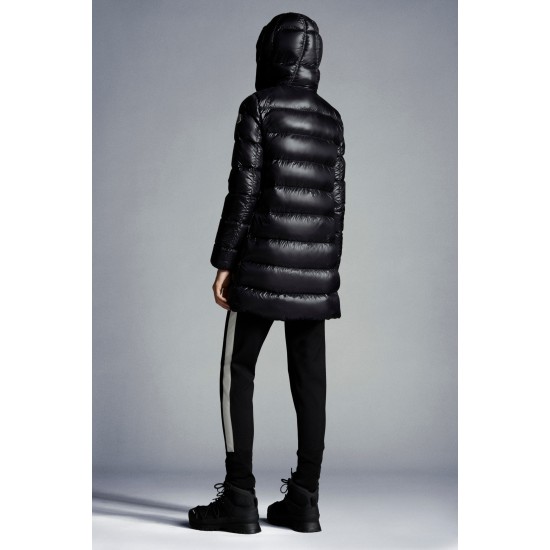 2022 Moncler Suyen Parka Long Down Jacket Women Down Puffer Coat Winter Outerwear Black