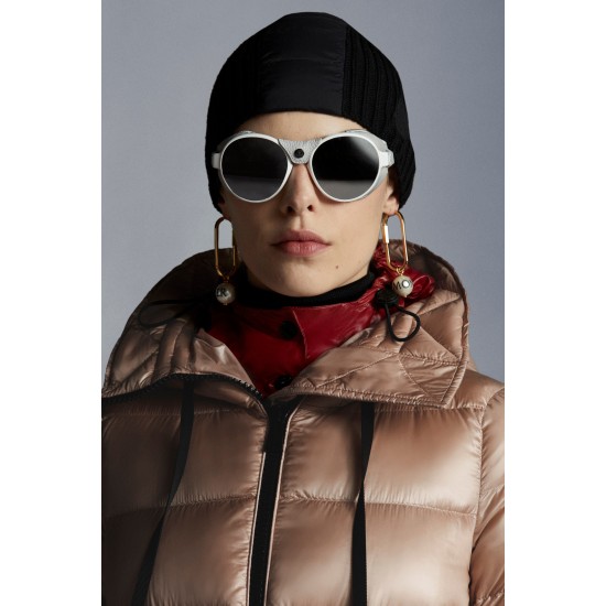 2022 Moncler Suyen Parka Long Down Jacket Women Down Puffer Coat Winter Outerwear Blush Pink