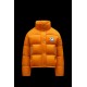 8 MONCLER PALM ANGELS Antora Short Down Jacket Womens Down Puffer Coat Winter Outerwear Orange