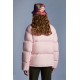 8 MONCLER PALM ANGELS Antora Short Down Jacket Womens Down Puffer Coat Winter Outerwear Pink