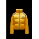 8 MONCLER PALM ANGELS Kelsey Short Down Jacket Womens Down Puffer Coat Winter Outerwear Mustard Yellow