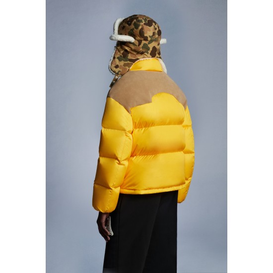 8 Moncler Palm Angels Kelsey down jacket in yellow - Moncler