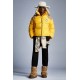 8 MONCLER PALM ANGELS Kelsey Short Down Jacket Womens Down Puffer Coat Winter Outerwear Mustard Yellow