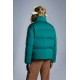 8 MONCLER PALM ANGELS Rodman Short Down Jacket Womens Down Puffer Coat Winter Outerwear Green