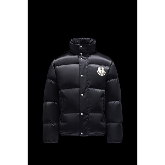 8 MONCLER PALM ANGELS Yountville Short Down Jacket Womens Down Puffer Coat Winter Outerwear Black