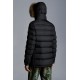 MONCLER Cluny Long Down Jacket Mens Hooded Puffer Down Coat Winter Outerwear Black