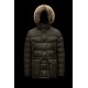 MONCLER Cluny Long Down Jacket Mens Hooded Puffer Down Coat Winter Outerwear Dark Army Green