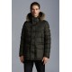 MONCLER Cluny Long Down Jacket Mens Hooded Puffer Down Coat Winter Outerwear Dark Army Green