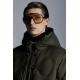 MONCLER Duvivier Long Down Jacket Mens Hooded Puffer Down Coat Winter Outerwear Army Green