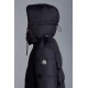 MONCLER Harel Long Down Jacket Mens Hooded Puffer Down Coat Winter Outerwear Reversible Electric Blue