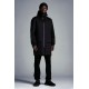 MONCLER Lauzier Parka Down Jacket Mens Hooded Puffer Down Coat Winter Outerwear Black