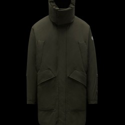 MONCLER Teyssier Parka Down Jacket Mens Hooded Puffer Down Coat Winter Outerwear Army Green