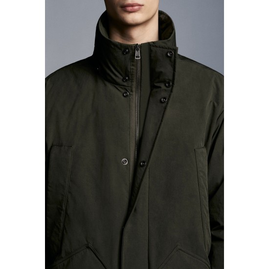 MONCLER Teyssier Parka Down Jacket Mens Hooded Puffer Down Coat Winter Outerwear Army Green