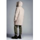 MONCLER Teyssier Parka Down Jacket Mens Hooded Puffer Down Coat Winter Outerwear Oatmeal Beige