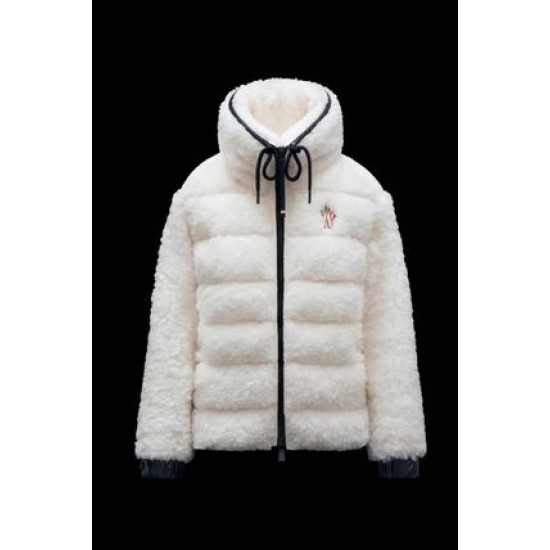 Moncler GRENOBLE Fleece Jacket Winter Women Down Jackets White