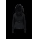 Moncler GRENOBLE Short Nylon Street Style Plain Ski Down Jackets With Fur Collar Black