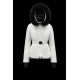 Moncler GRENOBLE Short Nylon Street Style Plain Ski Down Jackets With Fur Collar White