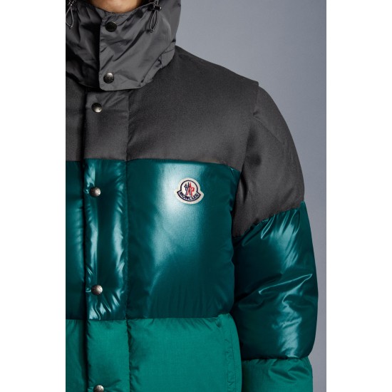 2022 Moncler Aveillan Short Down Jacket Mens Down Coat Winter Outerwear Green Gray